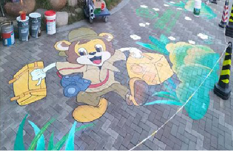 嘉兴夏季画地面彩绘会遇到的问题