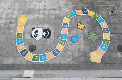 嘉兴地面游戏彩绘