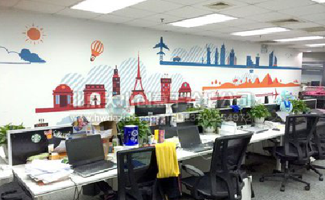 嘉兴教你设计办公室墙绘的方法。