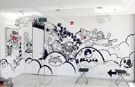 嘉兴手绘墙并非传统涂鸦。